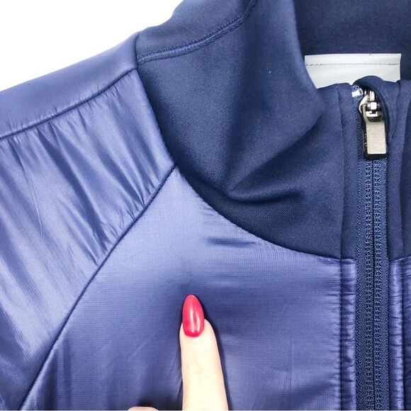 ATHLETA | Eco Insulation Rock Creek Zip Front Jacket Coat Blue Women’s Size M - Picture 9 of 13